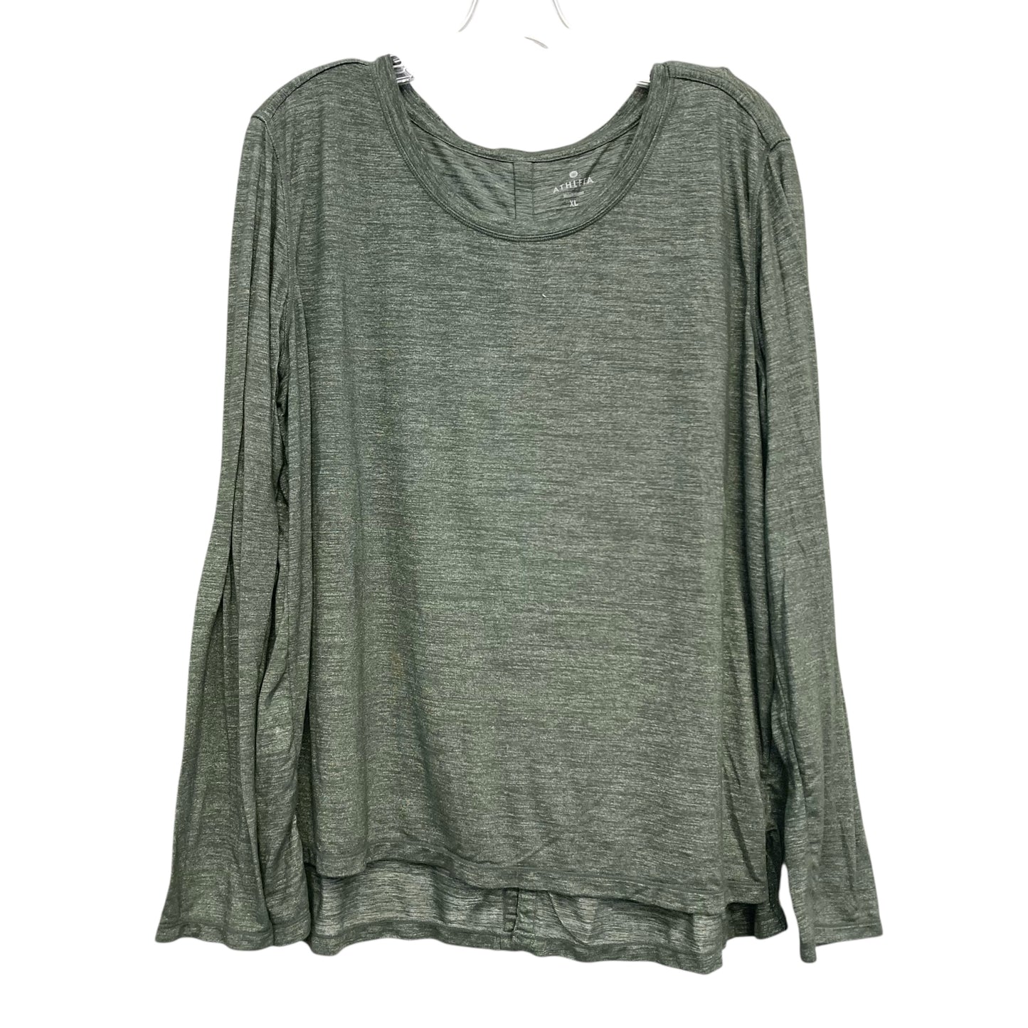 Athletic Top Ls Crewneck By Athleta In Green, Size:Xl