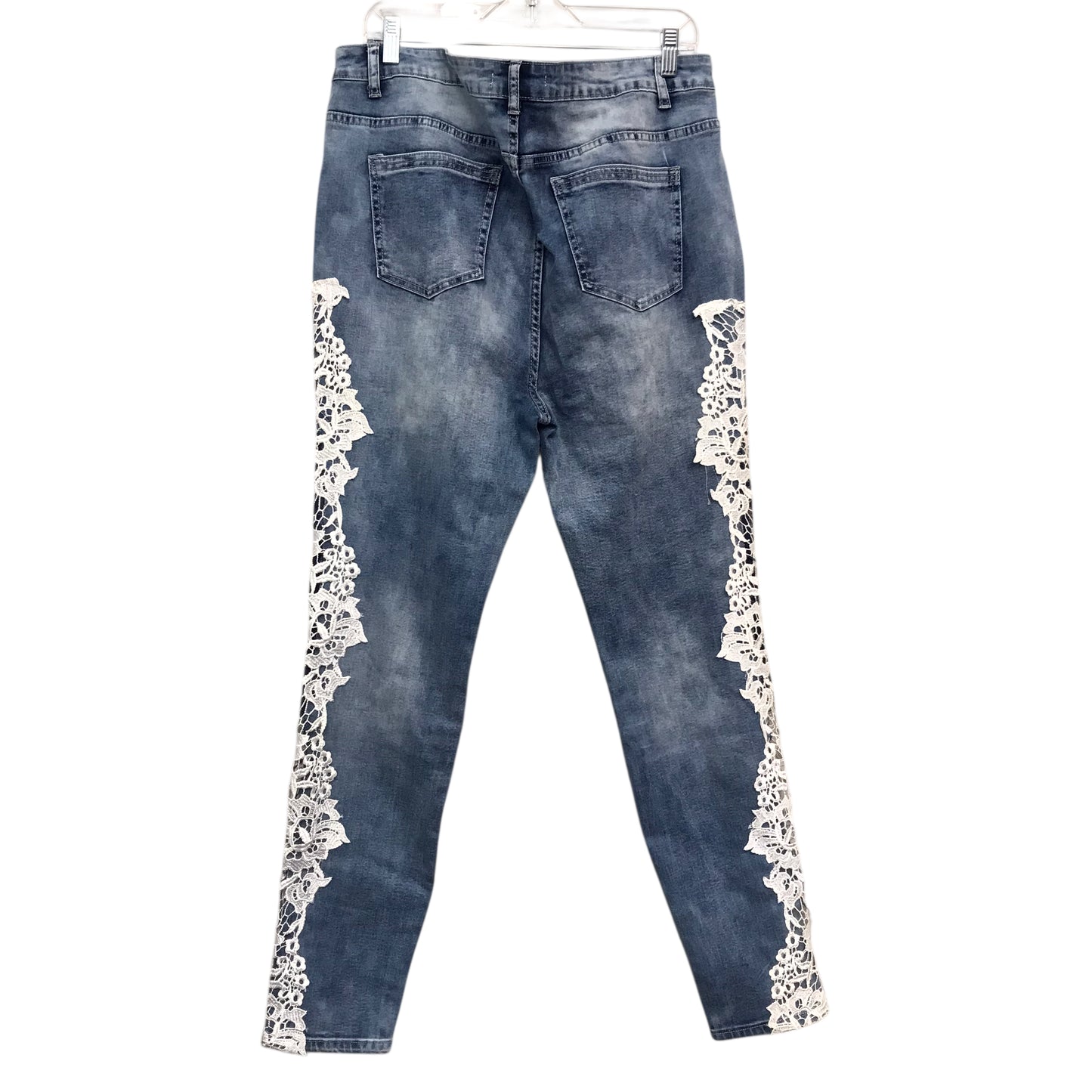 Jeans Boot Cut By K. Jordan In Blue Denim, Size:20
