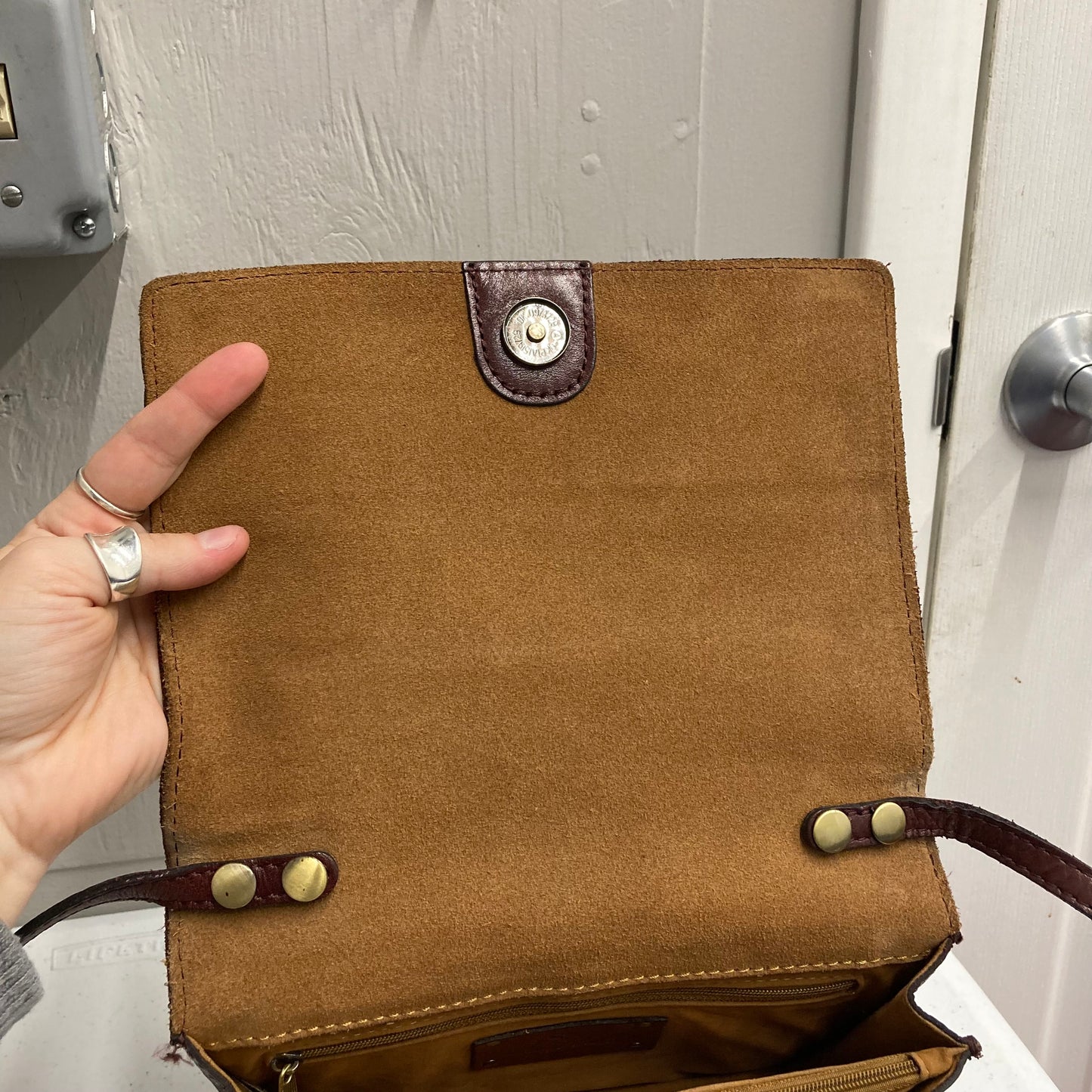 Crossbody Designer By Patricia Nash In Brown, Size:Medium
