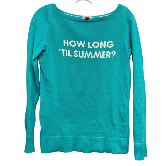 Sweater Designer By Lilly Pulitzer In Aqua, Size:S