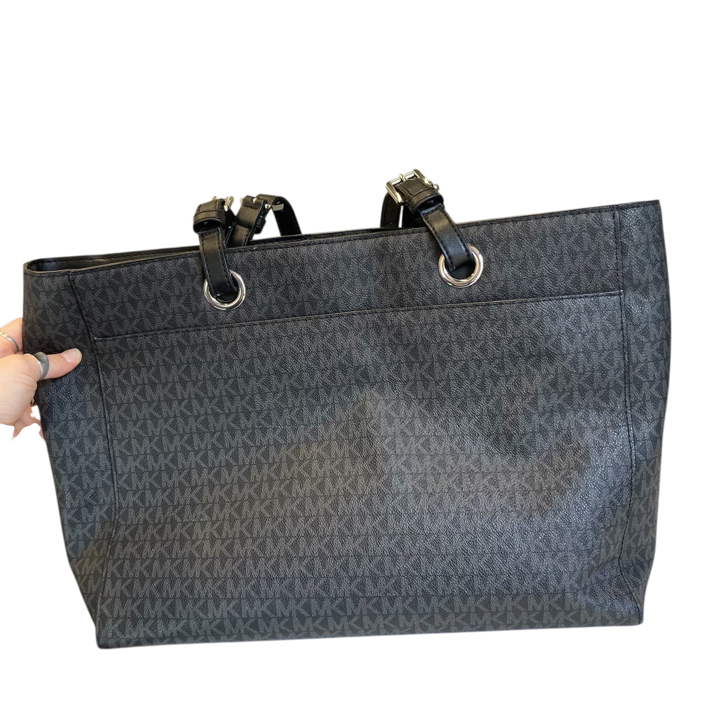 Tote Designer By Michael Kors In Black, Size:Large