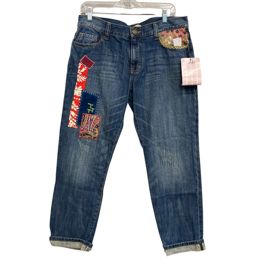 Jeans Straight By Cabi In Blue Denim, Size:6