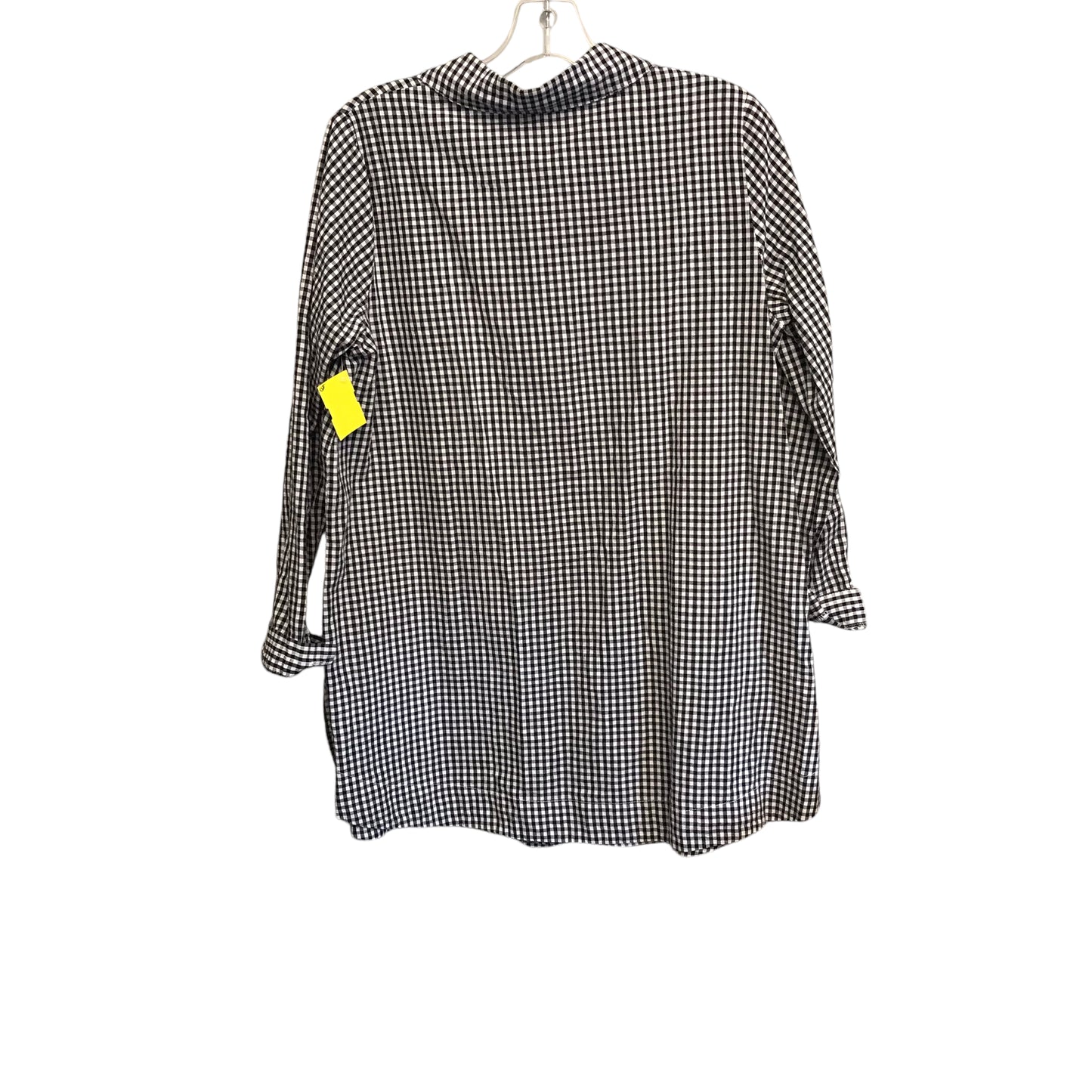 Top Ls In Checkered Pattern, Size:L