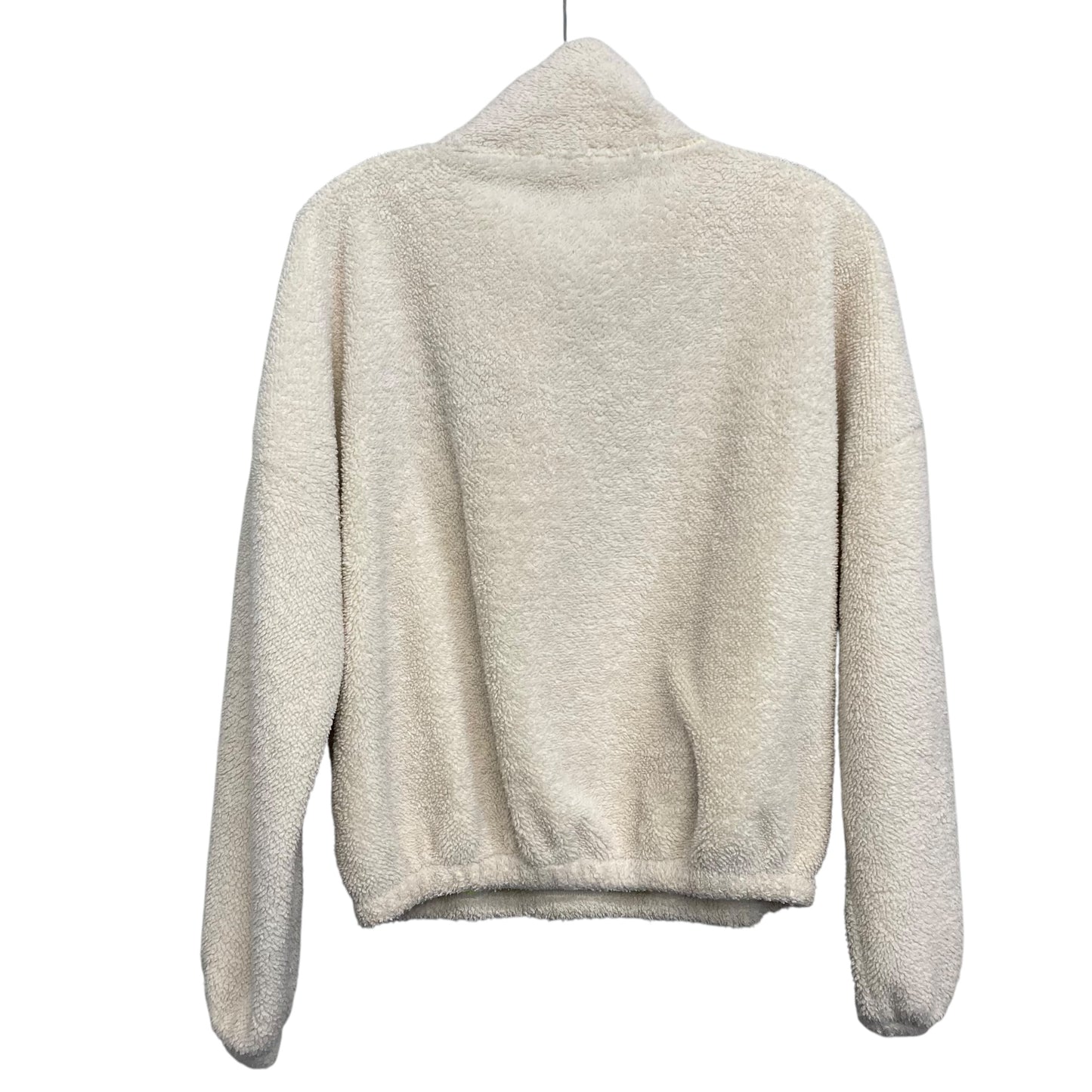 Jacket Fleece By Express In White, Size:Xs
