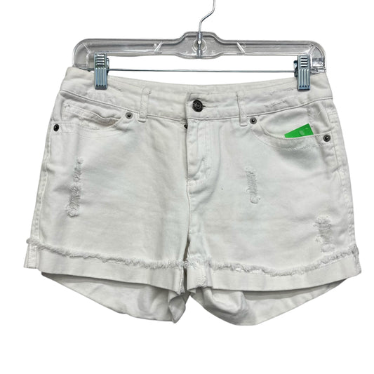 Shorts Designer By Michael Kors In White Denim, Size:0