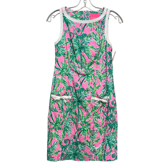 Dress Designer By Lilly Pulitzer In Green & Pink, Size:Xxs