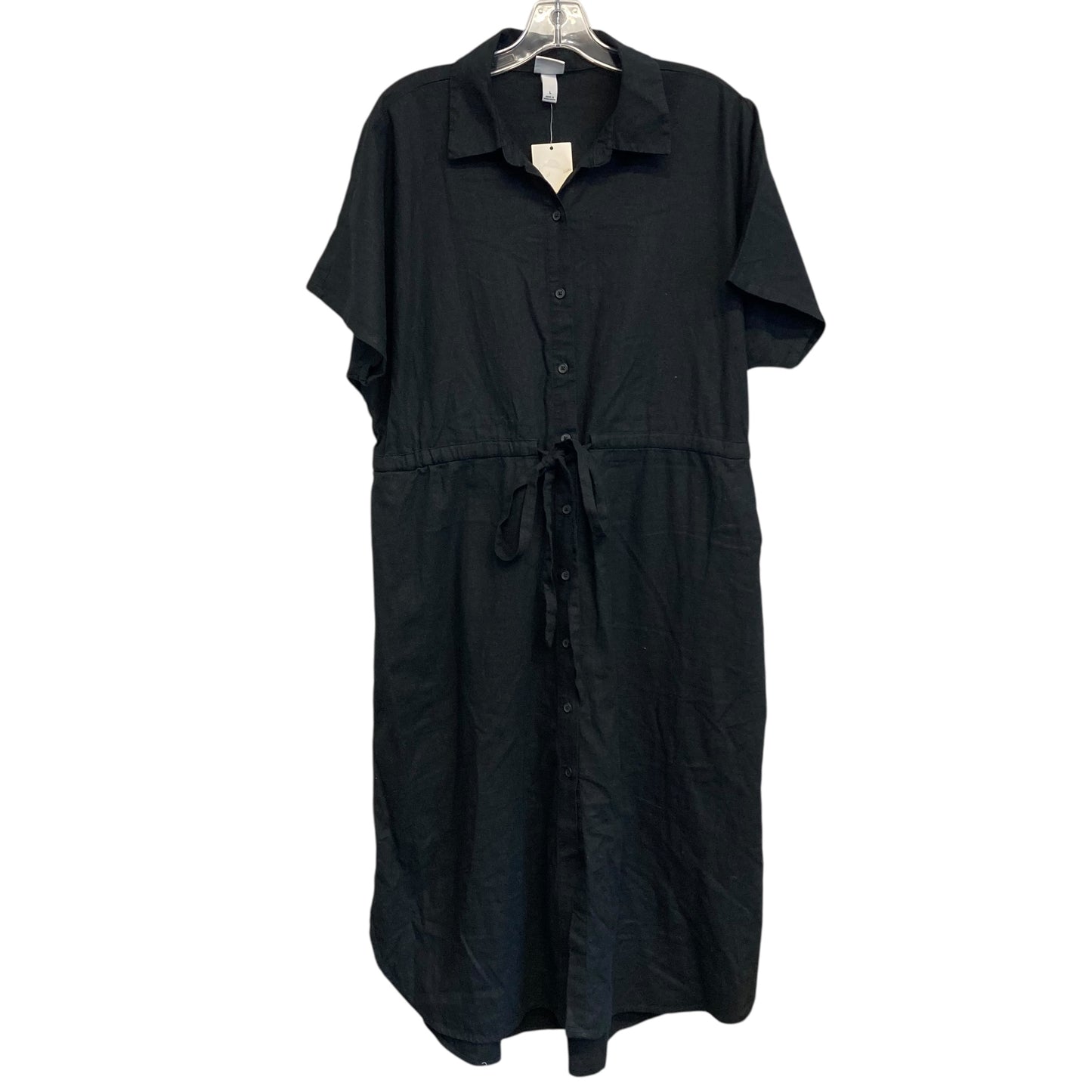 Dress Casual Midi By A New Day In Black, Size:L