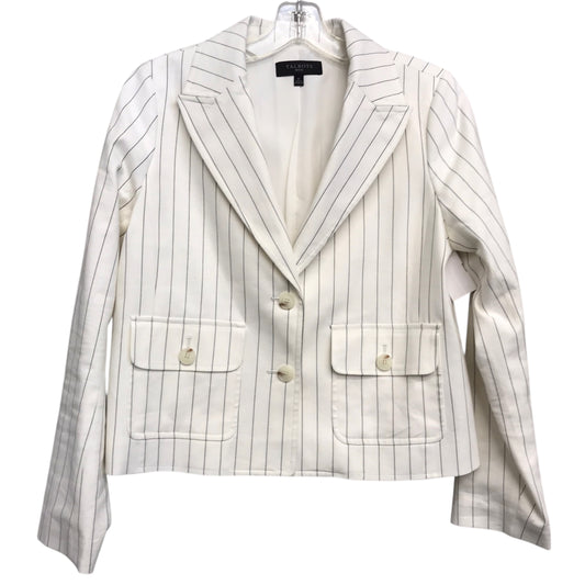 Blazer By Talbots In Striped Pattern, Size:Sp