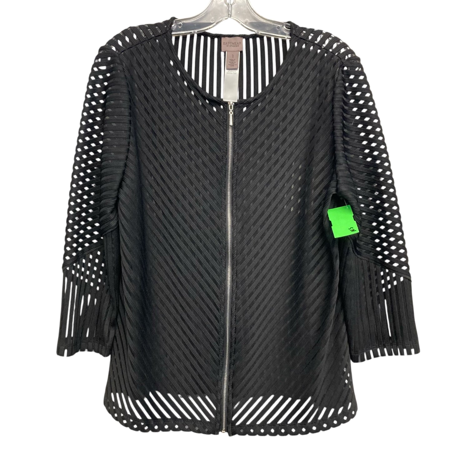 Cardigan By Chicos In Black, Size:M
