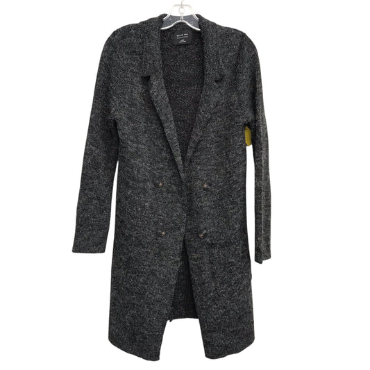 Sweater Cardigan By Active Usa In Black & White, Size:L