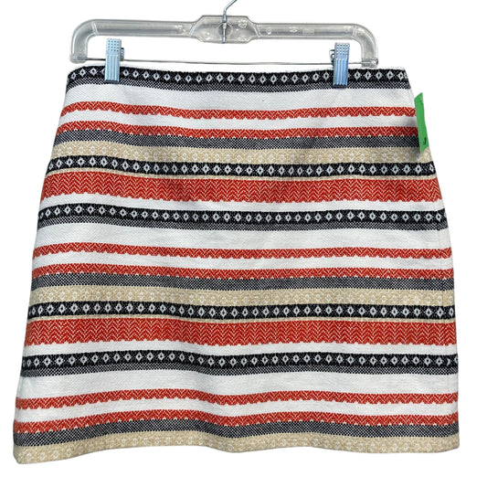 Skirt Mini & Short By Loft In Striped Pattern, Size:4P
