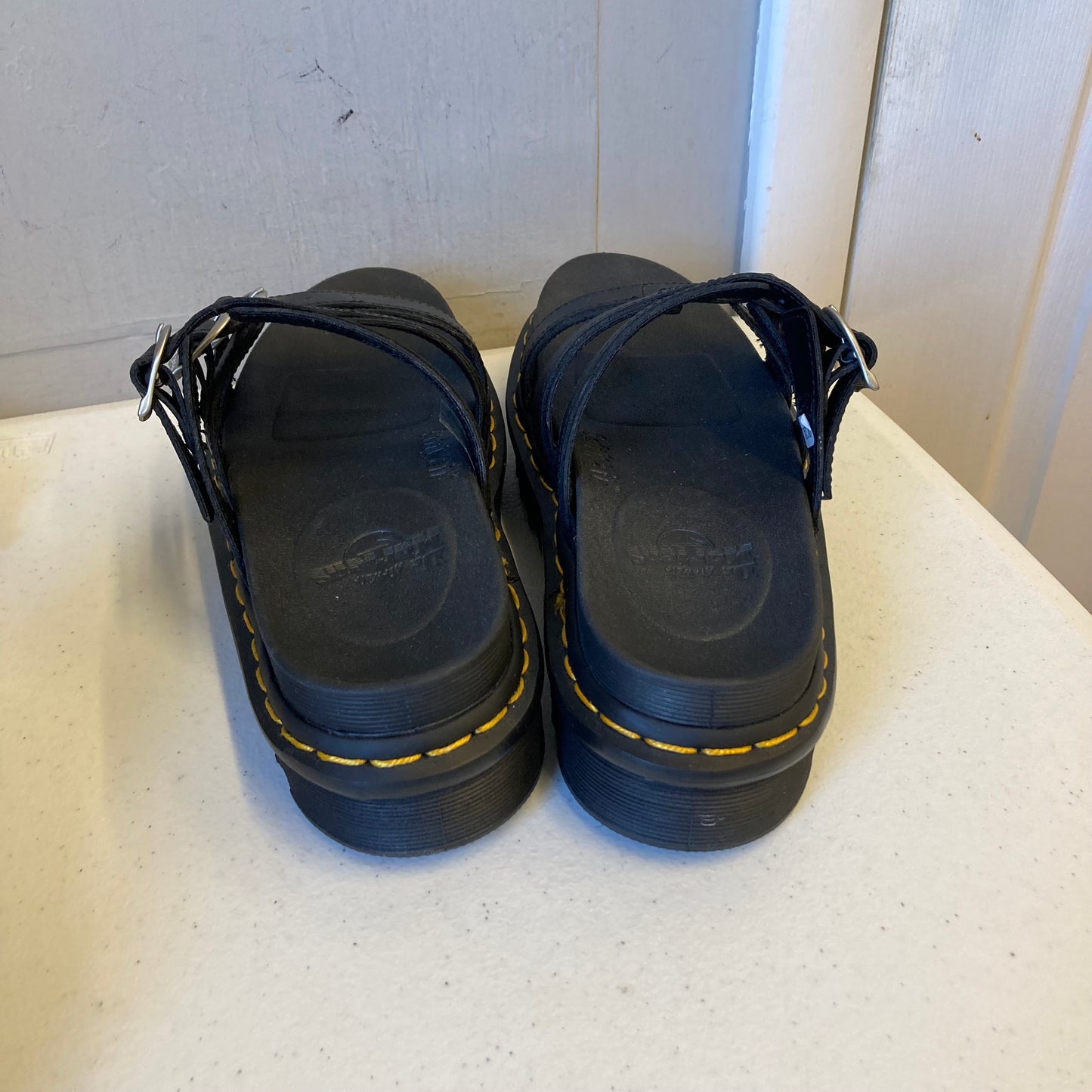Sandals Flats By Dr Martens In Black, Size:7