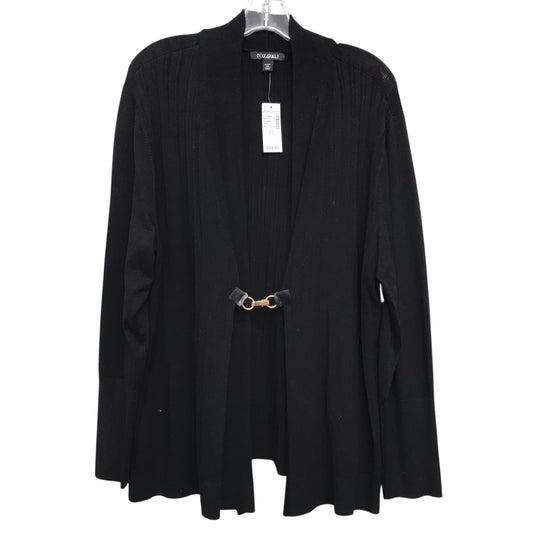 Sweater Cardigan By Roz And Ali In Black, Size:2X