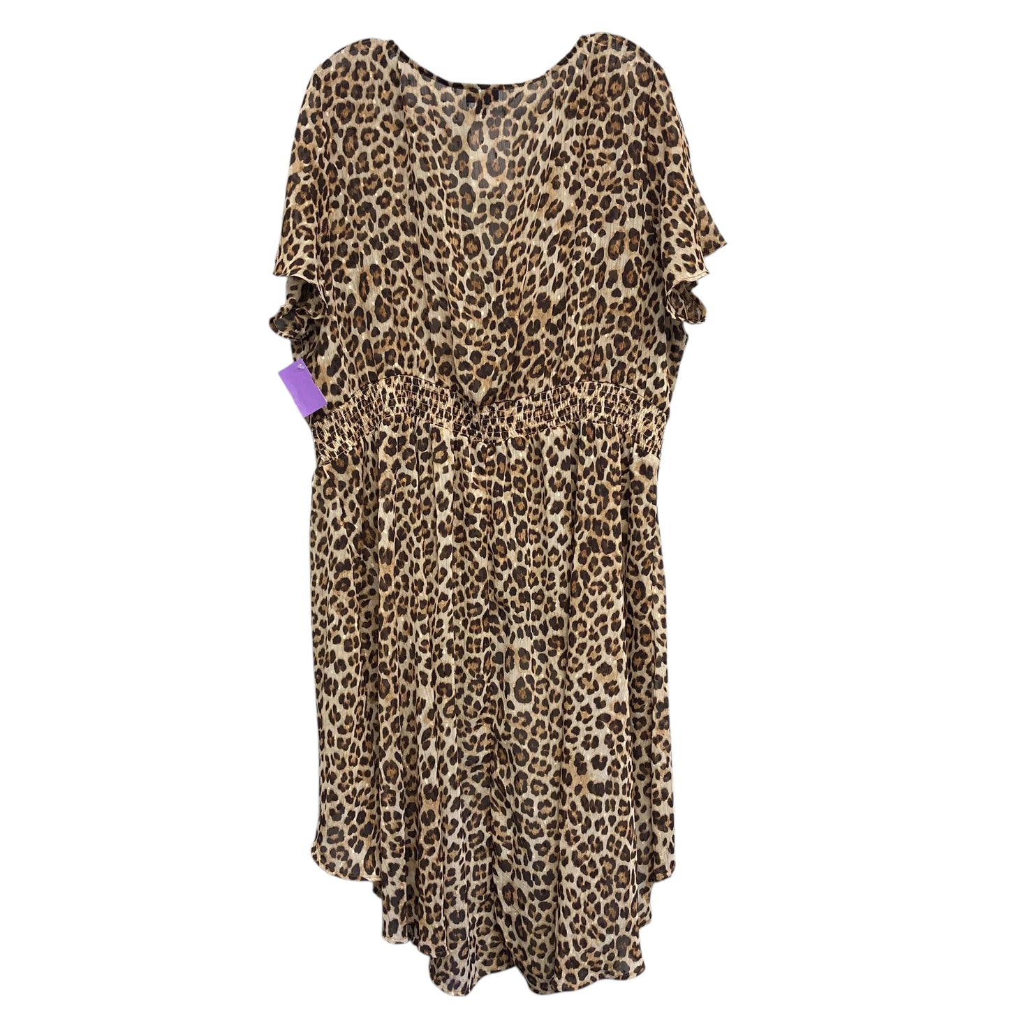 Kimono Top SS By Torrid In Animal Print, Size:3X