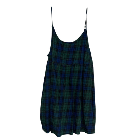 Top Sleeveless By Wild Fable In Plaid Pattern, Size:2X