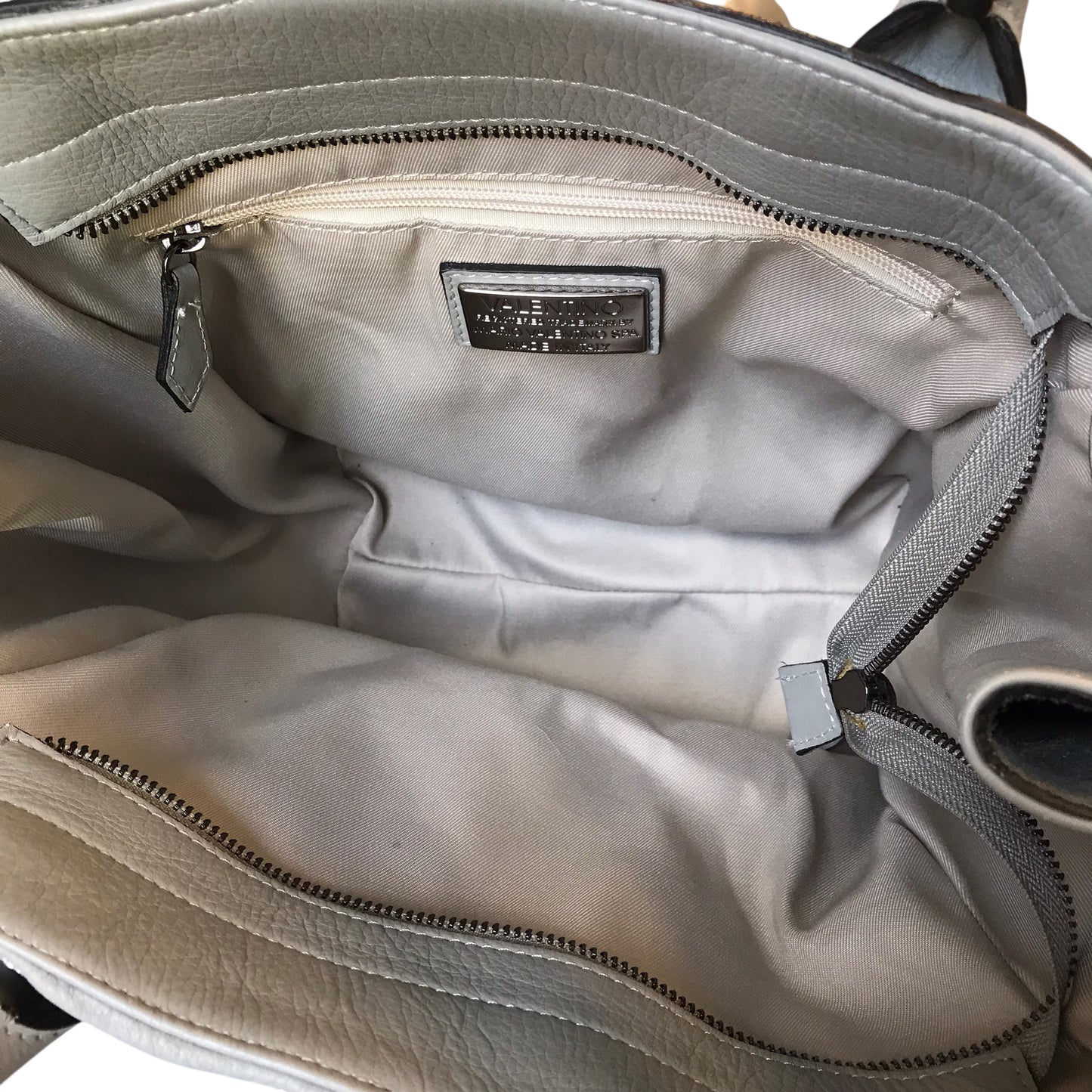 Handbag Designer By Valentino-Mario In Grey, Size:Large