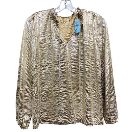 Top Ls By Loft In Gold, Size:Xsp