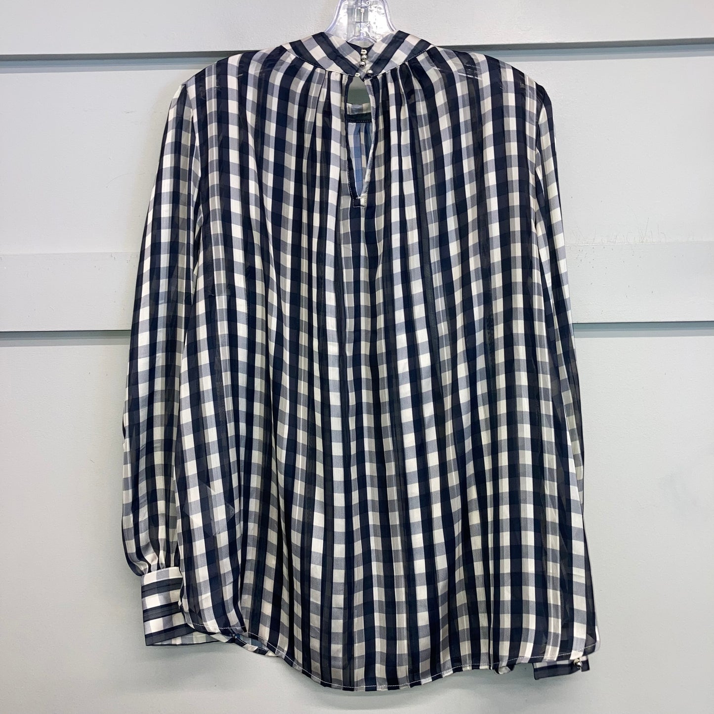 Top Ls By H&M In Plaid Pattern, Size:L