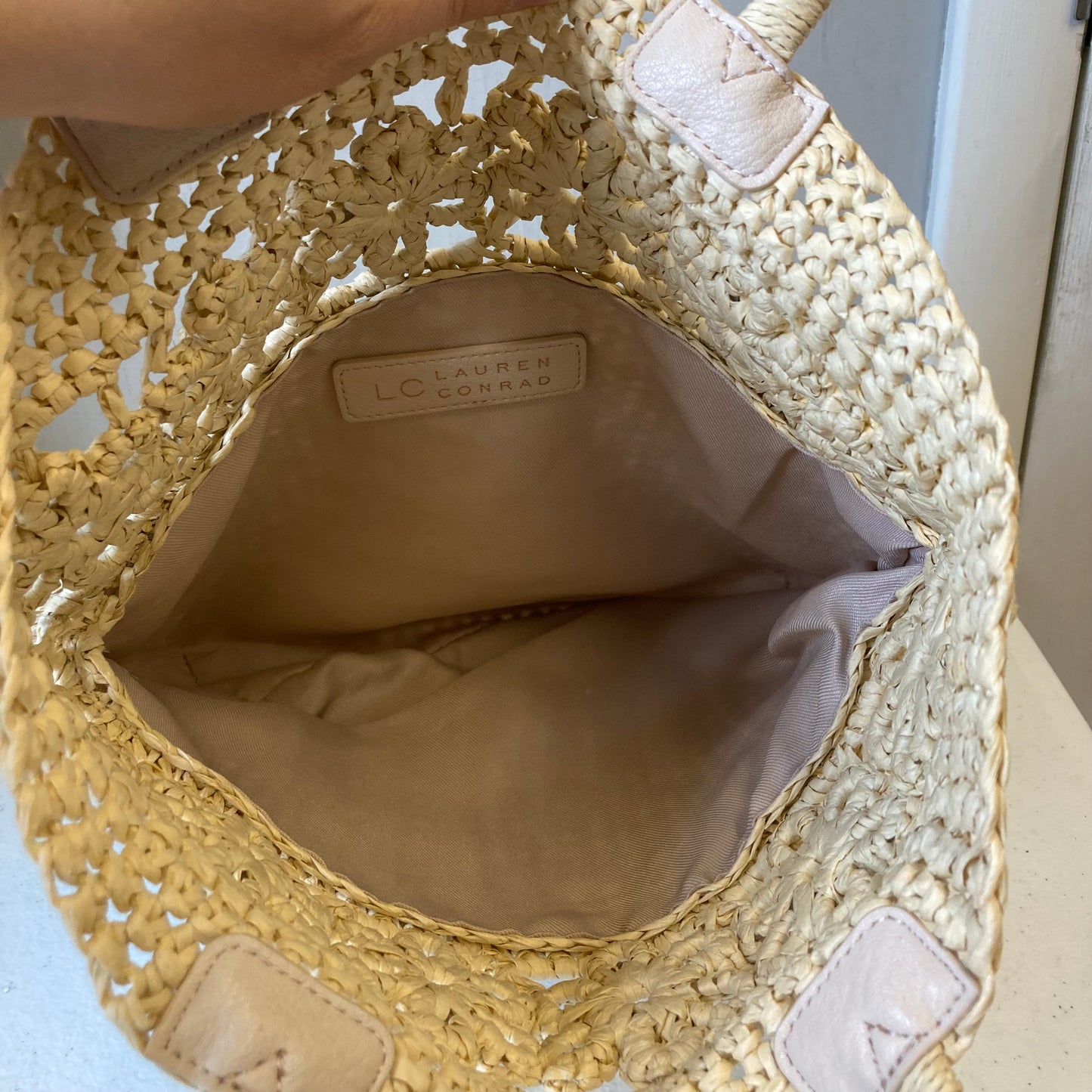 Handbag By Lc Lauren Conrad In Tan, Size:Medium