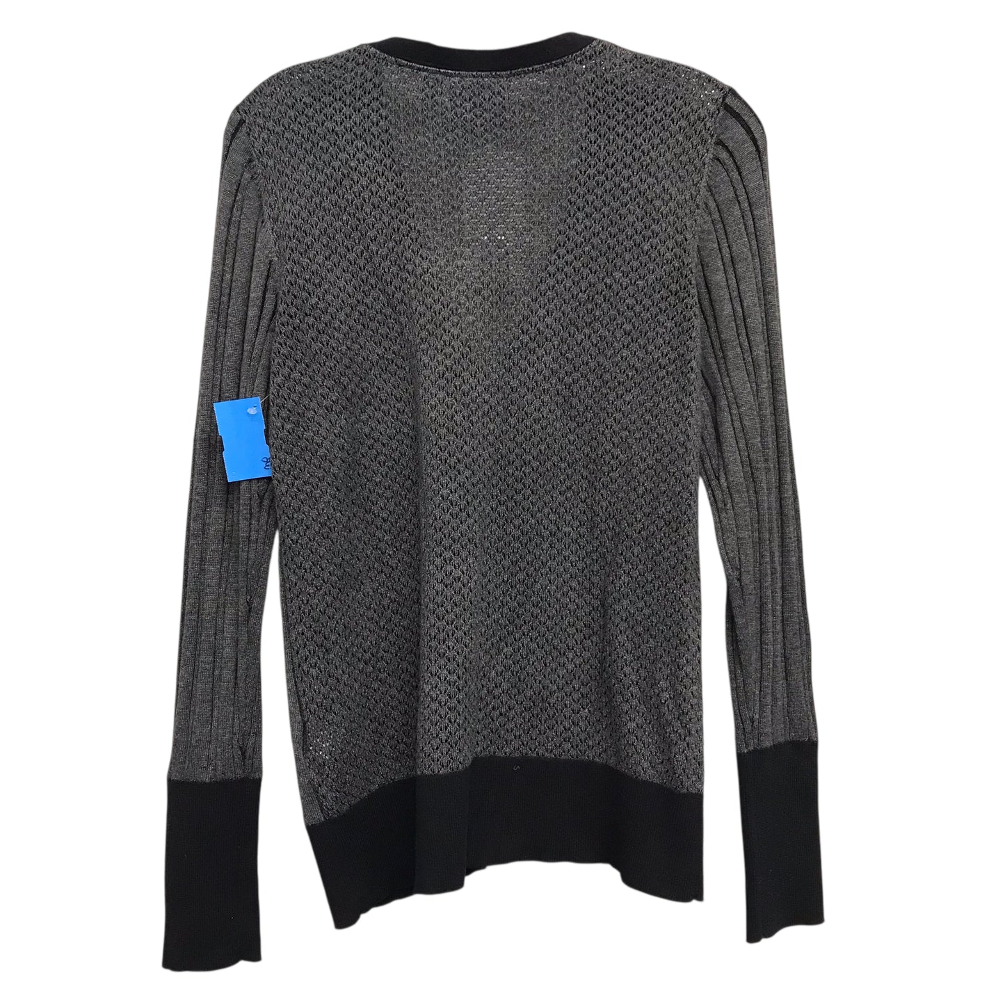 Sweater Cardigan By Simply Vera In Grey, Size:L