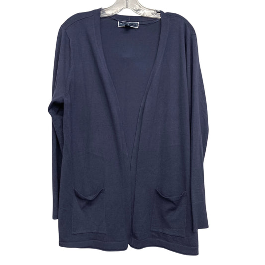 Cardigan By Karen Scott In Navy, Size:L