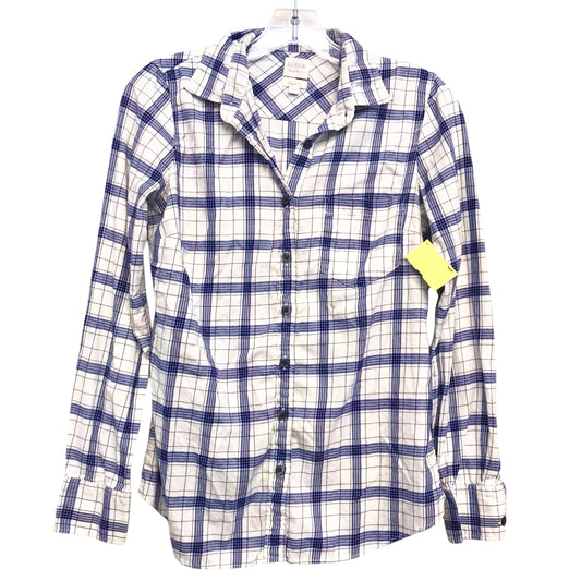 Top Ls By J. Crew In Blue & White, Size:Xs