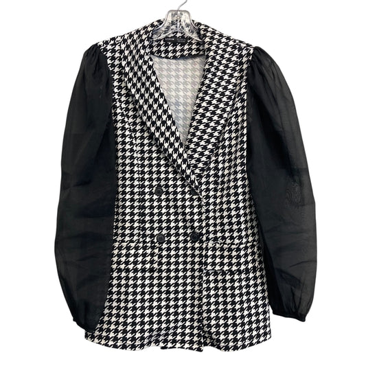 Blazer By Shein In Black & White, Size:S