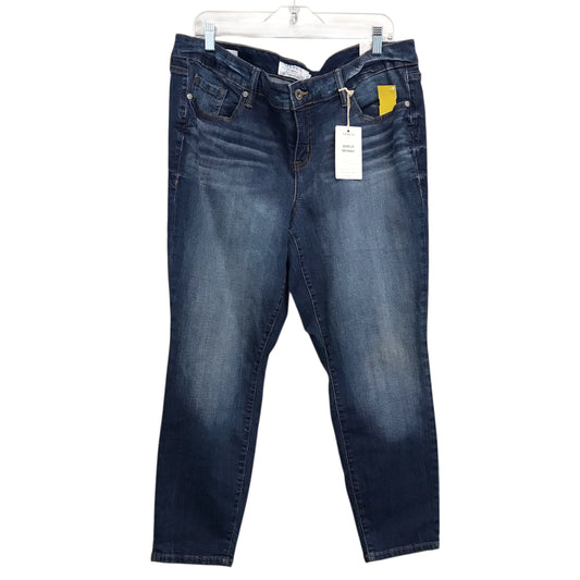 Jeans Skinny By Torrid In Blue Denim, Size:16