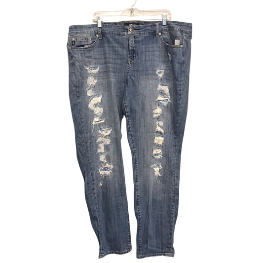 Jeans Boyfriend By Torrid In Blue Denim, Size:22