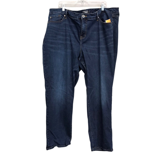 Jeans Straight By Torrid In Blue Denim, Size:24