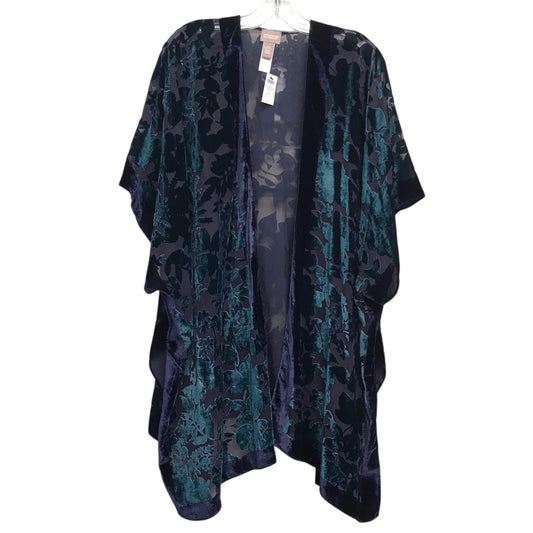 Kimono By Chicos In Blue & Green, Size:L