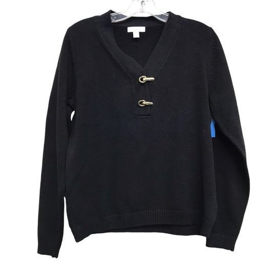 Sweater By Charter Club In Black, Size:Mp