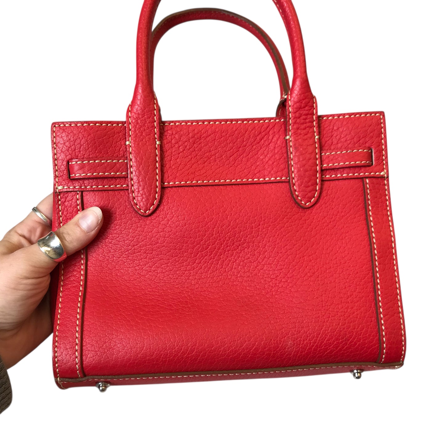 Handbag Designer By Dooney And Bourke In Red, Size:Small