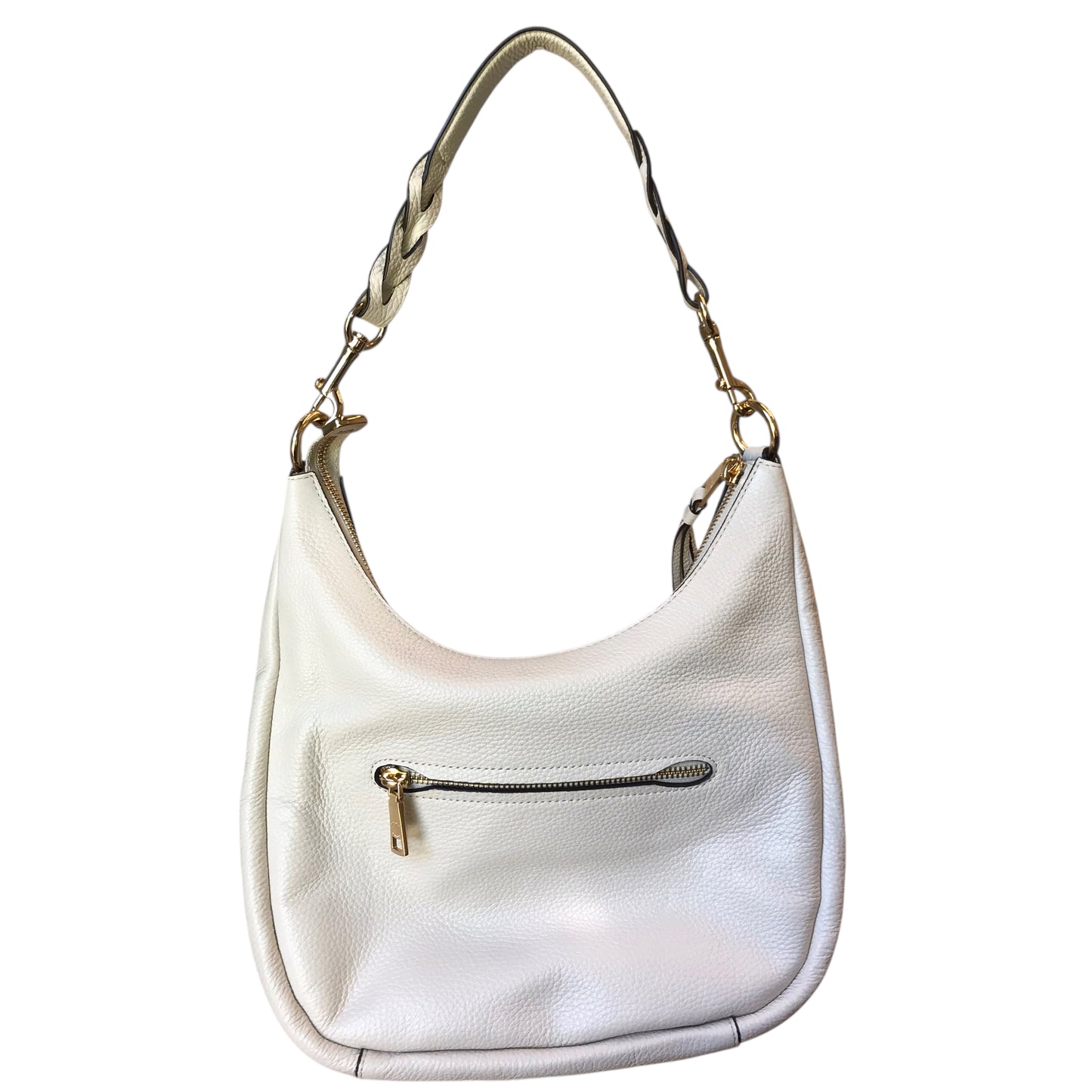 Handbag Designer By Coach In Cream, Size:Medium