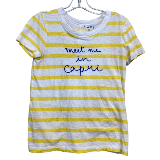 Top Ss Basic By Loft In Striped Pattern, Size:Sp