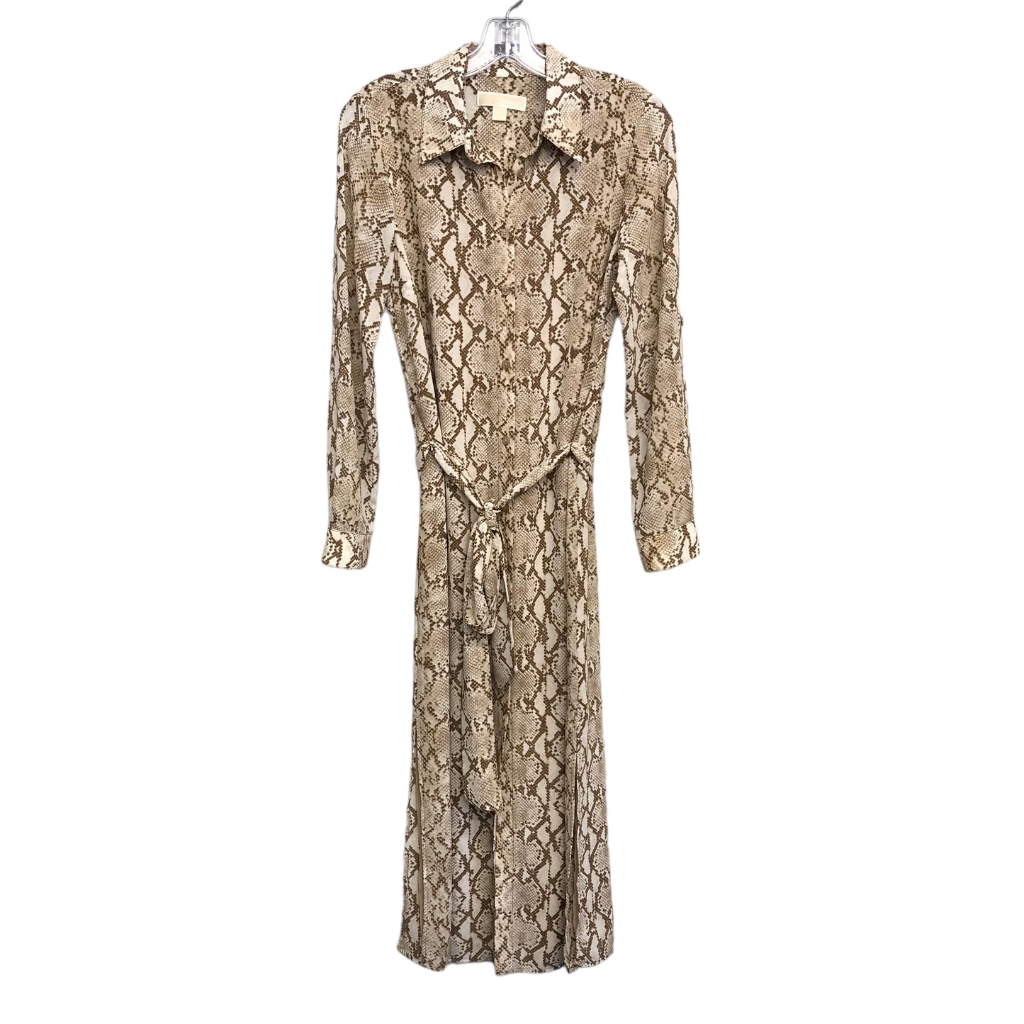 SNAKESKIN PRINT DRESS CASUAL MIDI by MICHAEL BY MICHAEL KORS Size:S