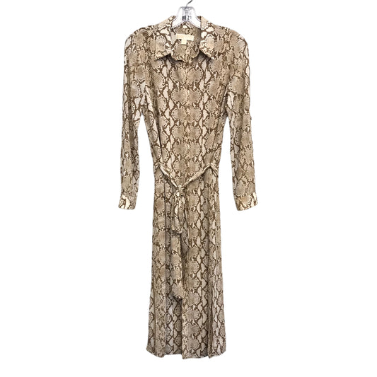 SNAKESKIN PRINT DRESS CASUAL MIDI by MICHAEL BY MICHAEL KORS Size:S