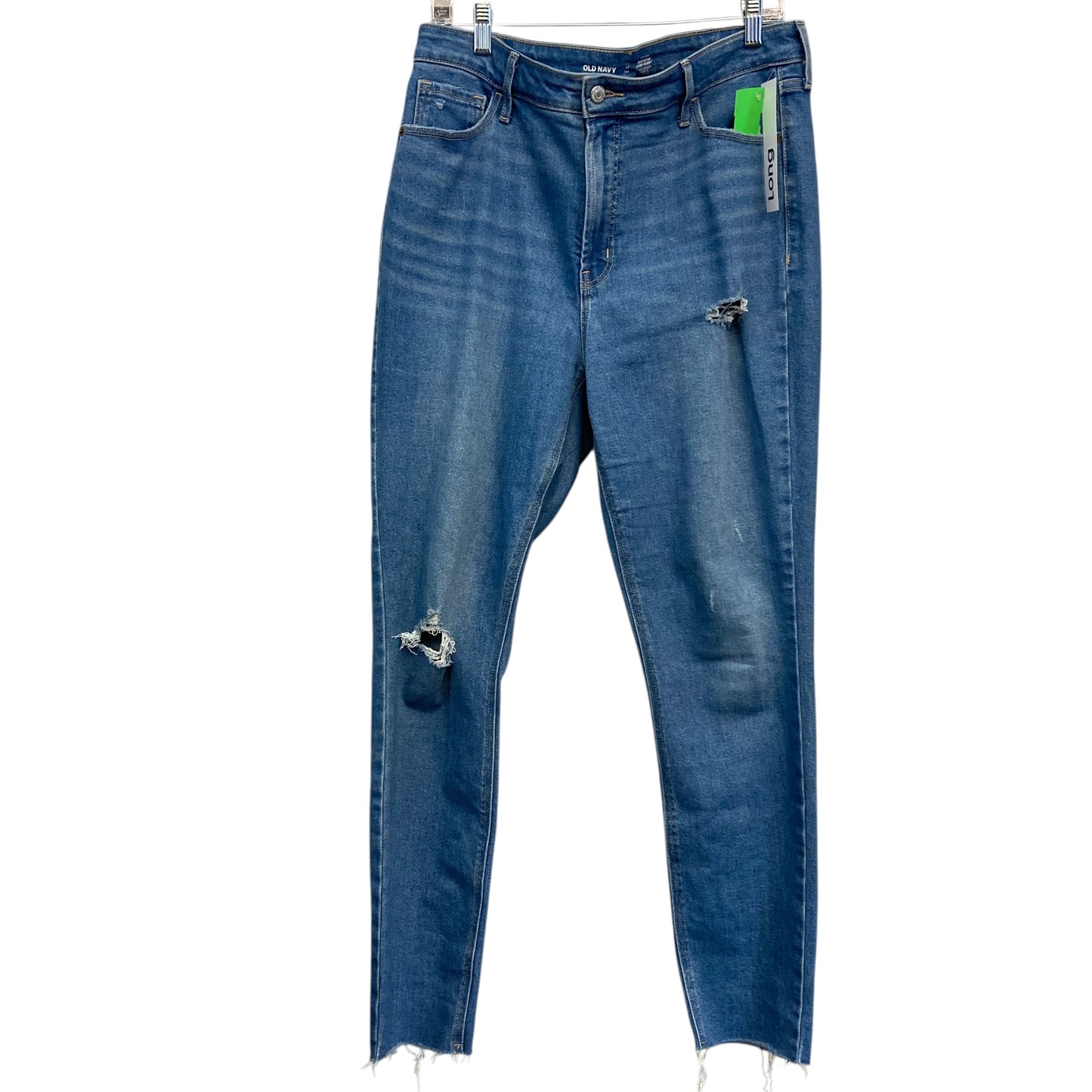Jeans Straight By Old Navy In Blue Denim, Size:14L