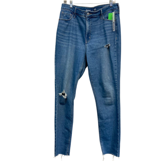 Jeans Straight By Old Navy In Blue Denim, Size:14L