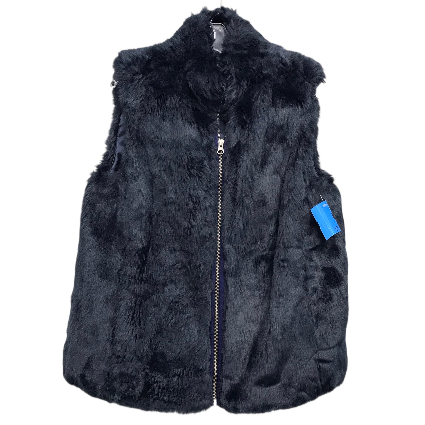 Vest Faux Fur & Sherpa By J. Crew In Navy, Size:S
