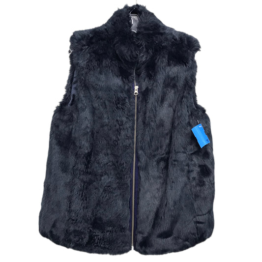 Vest Faux Fur & Sherpa By J. Crew In Navy, Size:S