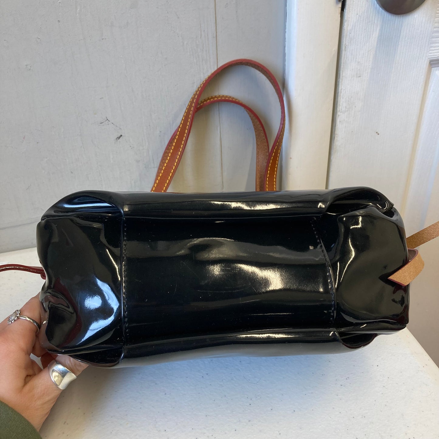 Handbag Designer By Dooney And Bourke In Black & Brown, Size:Small