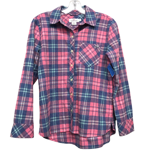 Top Ls By Vineyard Vines In Plaid Pattern, Size:Xs