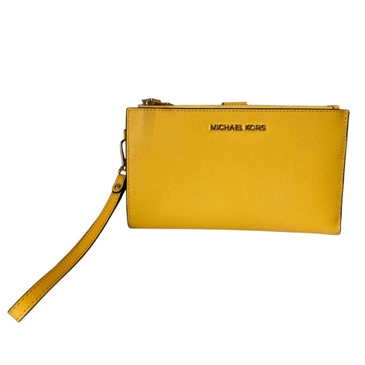 Wristlet Designer By Michael Kors In Yellow, Size:Medium