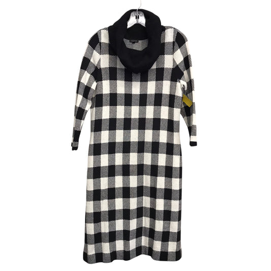 Dress Sweater By Talbots In Checkered Pattern, Size:M