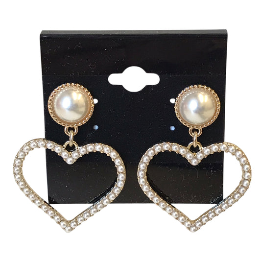 Earrings Dangle/Drop By J. Crew In Gold & White