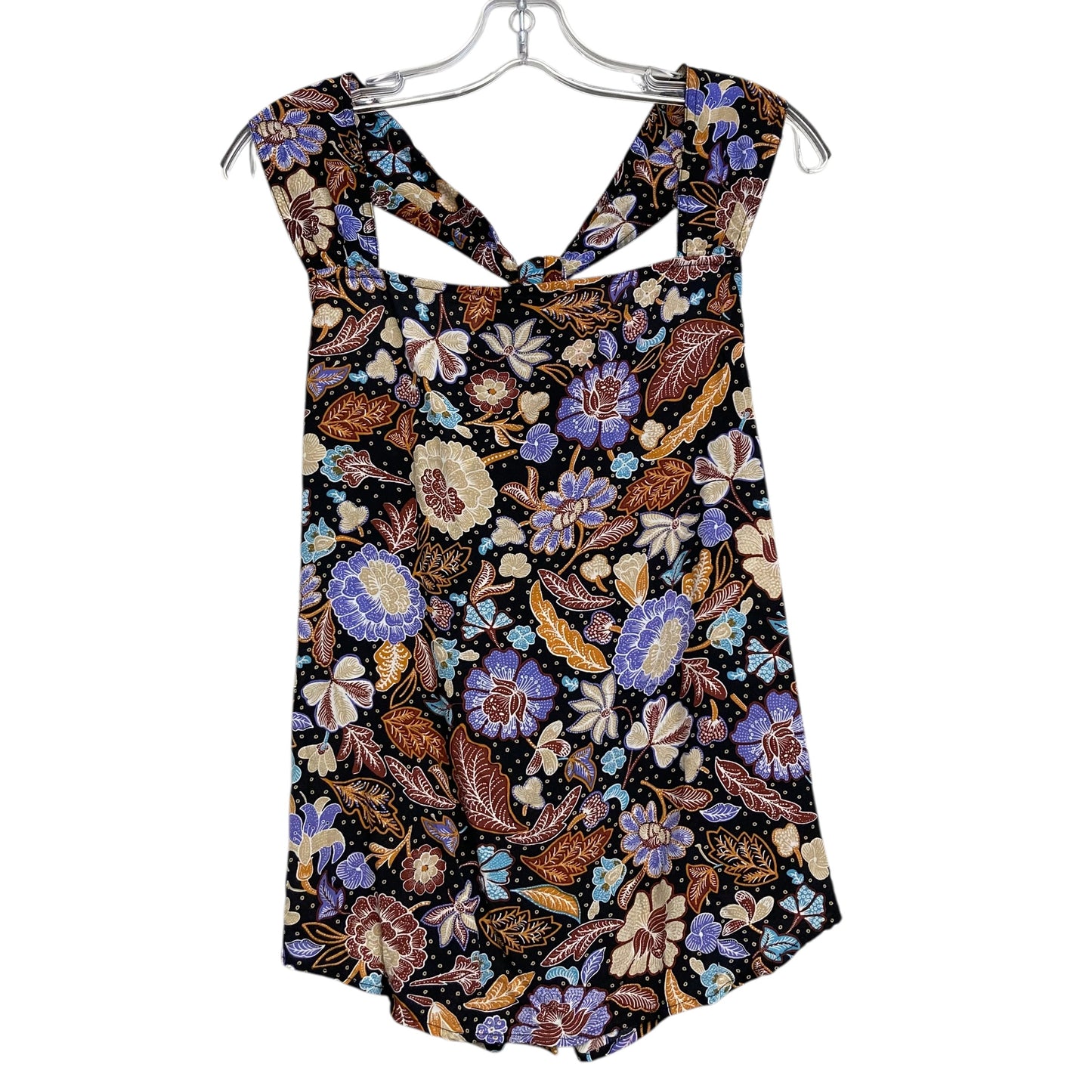 Top Sleeveless By Ann Taylor In Floral Print, Size:M