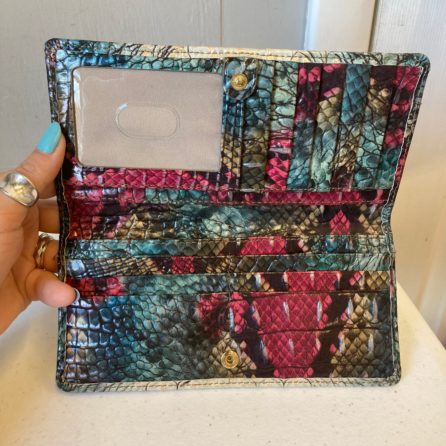 Wallet Designer By Brahmin In Multi, Size:Medium