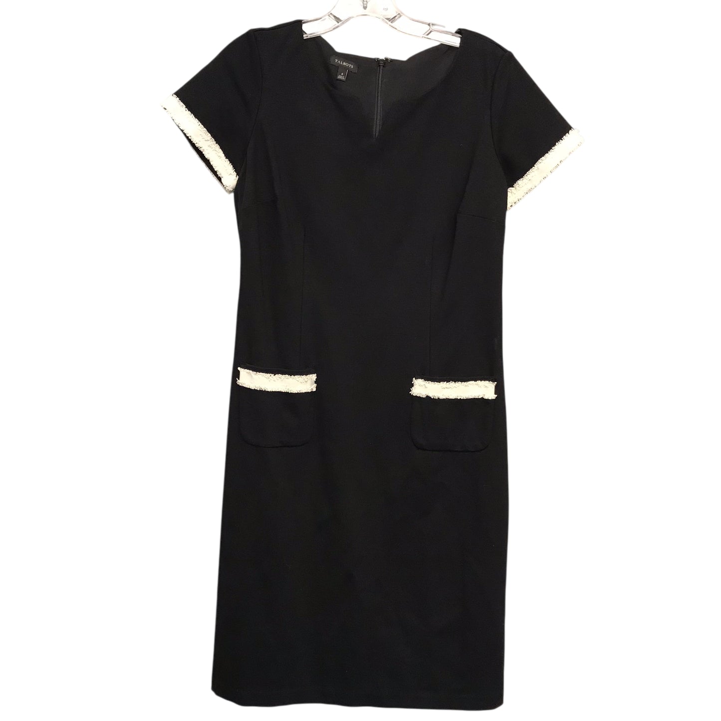 Dress Work By Talbots In Black & White, Size:S