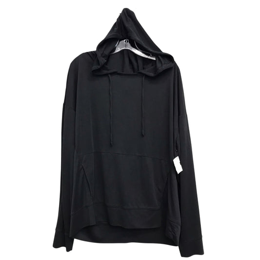 Athletic Top Ls Hoodie By Fabletics In Black, Size:Xl
